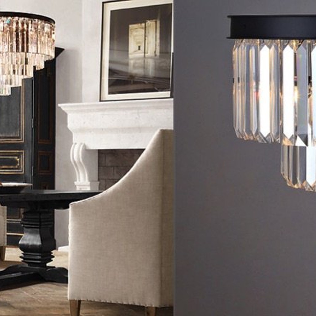 Люстра Odeon Clear Glass Fringe Chandelier - 80, 110