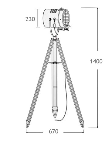 Торшер Spotlight Lofter Wooden