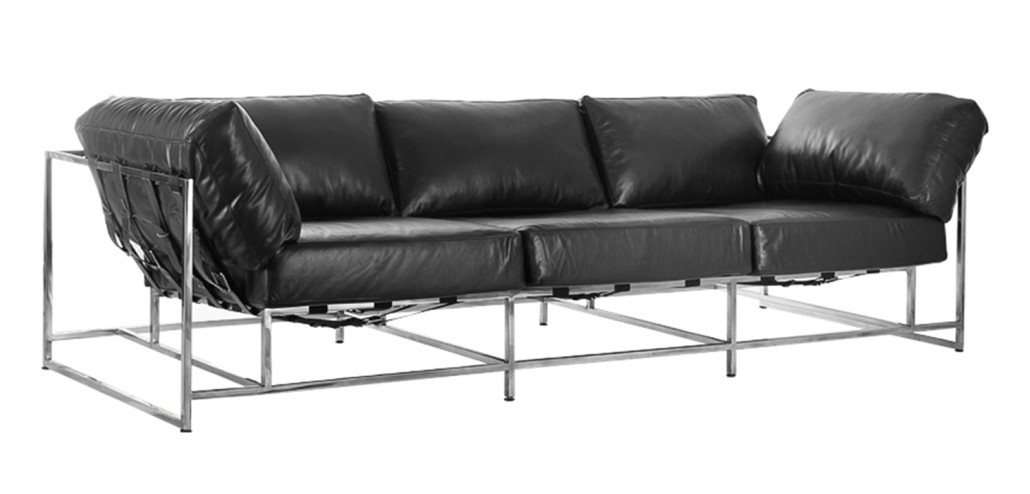 Диван Black Calfskin Sofa