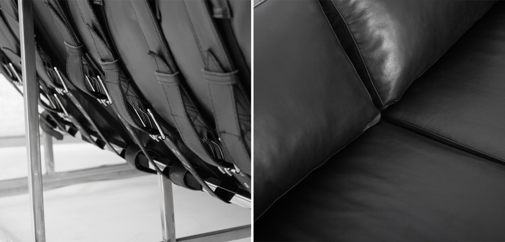 Диван Black Calfskin Sofa