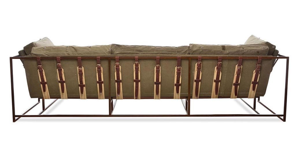 Диван Inheritance Sofa Olive Military Fabric
