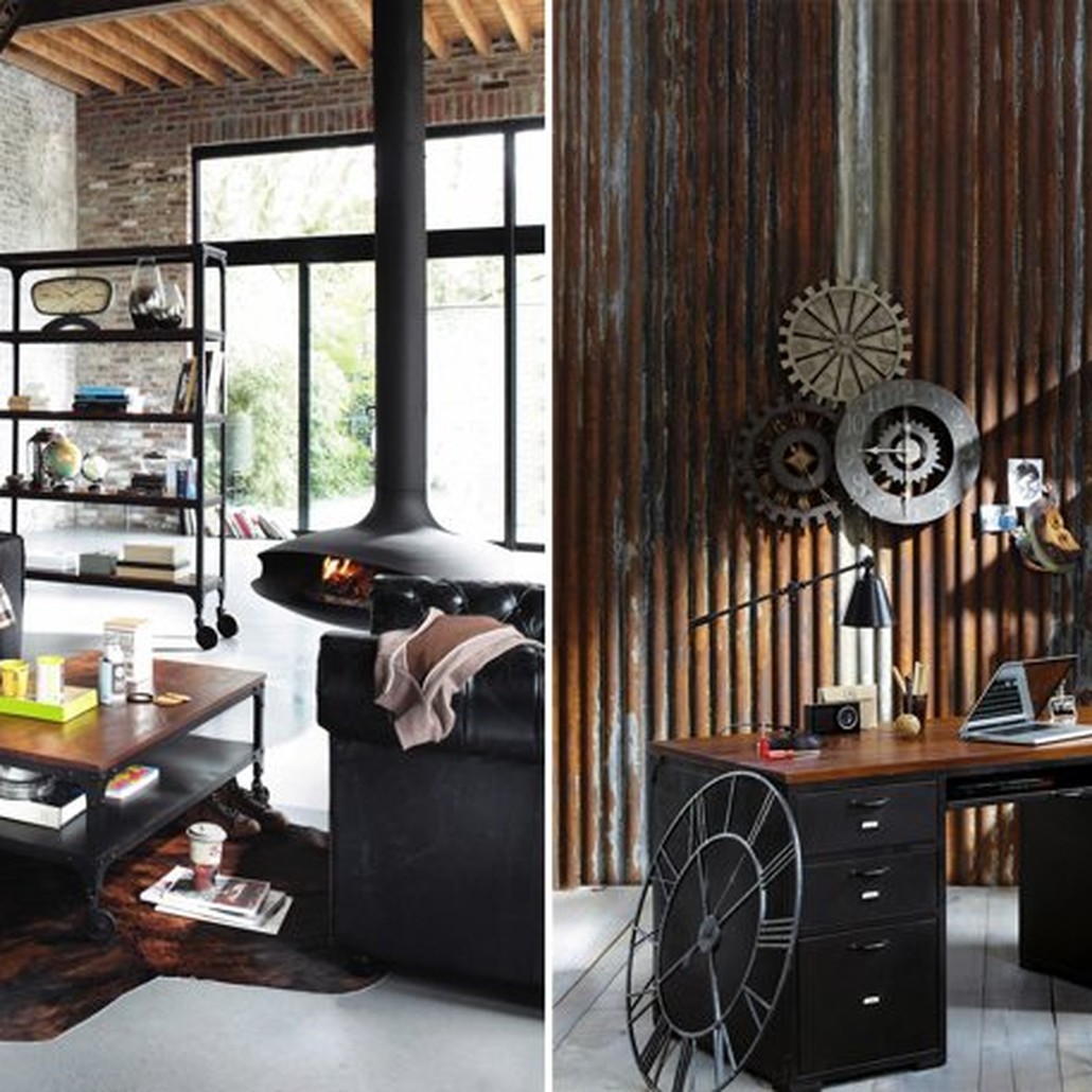 Стеллаж Industrial Bar Oak Stella
