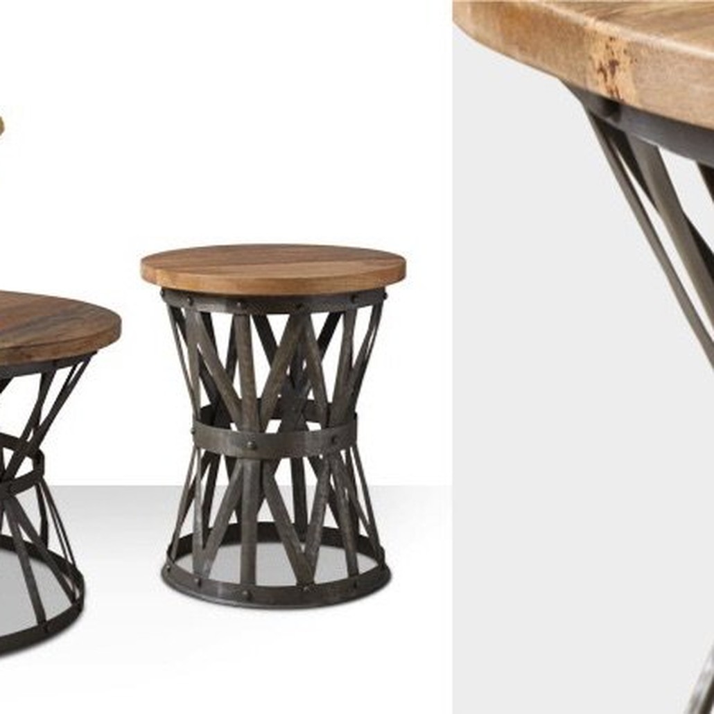 Журнальный стол Industrial Rust Barrel 40 Table