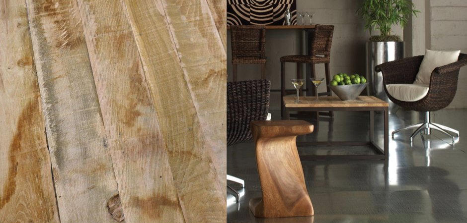 Журнальный стол Industrial Loft Reclaimed Wood Coffee Table
