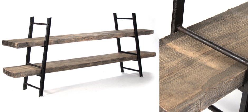 Стеллаж Industrial Iron Rustic Console