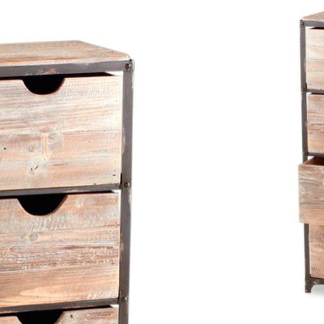 Тумба в винтажном стиле Industrial Metal Rust Tall Storage Shelf