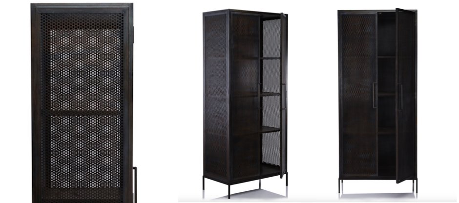 Шкаф Industrial Loft Dark Metal Tali Cabinet
