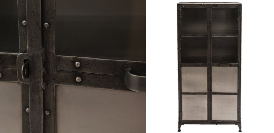 Буфет Industrial Steampunk Nickel Cabinet