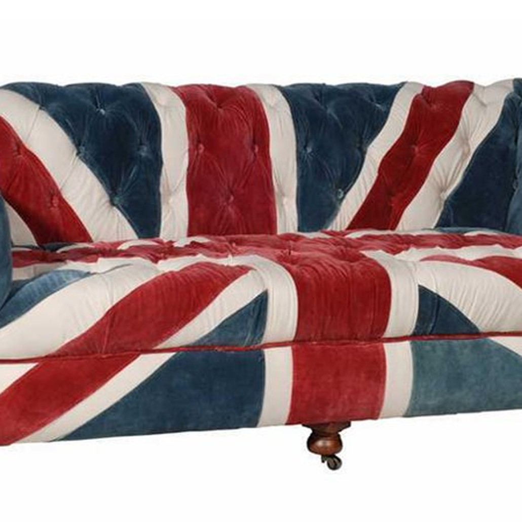 William Sofa Union Jack Velvet Andrew Martin