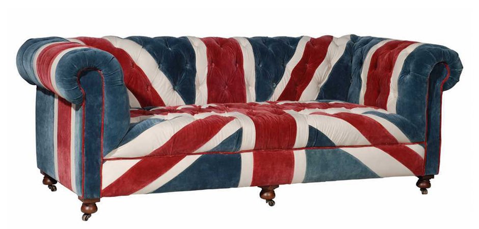 William Sofa Union Jack Velvet Andrew Martin
