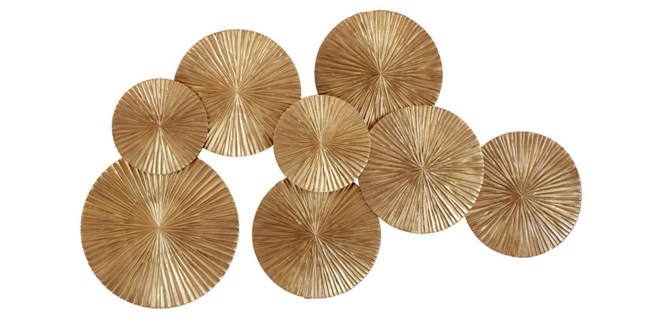 Арт-объект Apollo Gold Wall Plaque Disc
