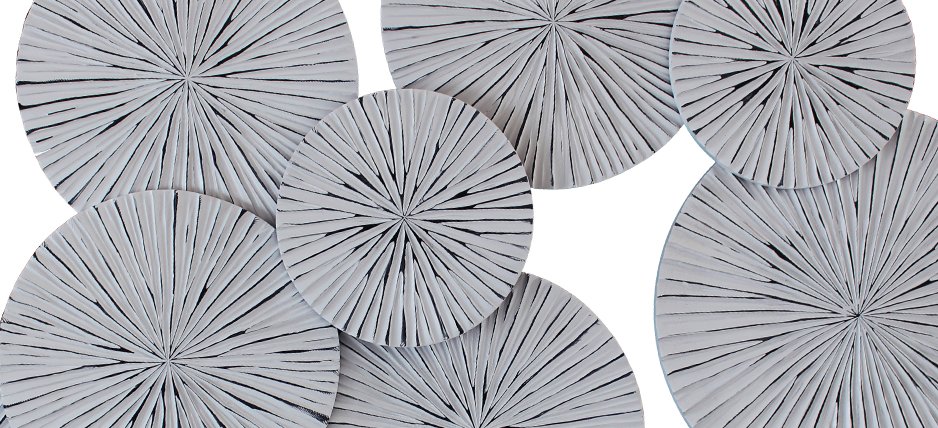Арт-объект Apollo Gray Wall Plaque Disc