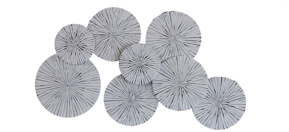 Арт-объект Apollo Gray Wall Plaque Disc