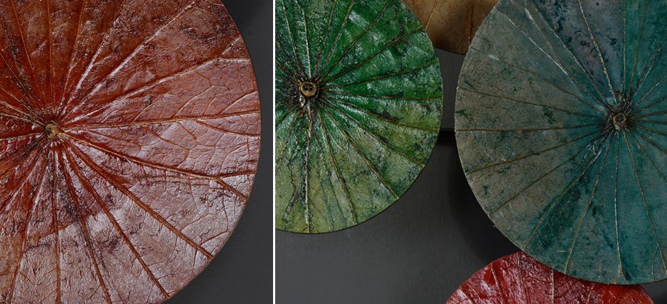 Арт-объект Disc wall art Lotus leaves