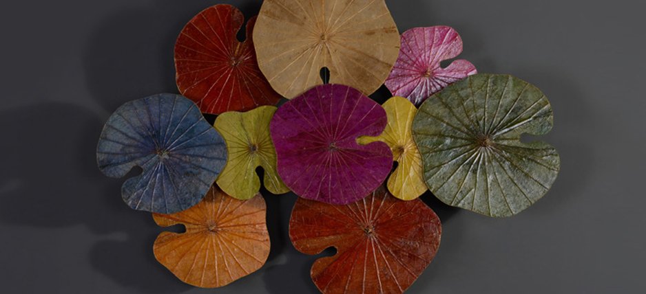 Арт-объект Disc wall art Lotus leaves II