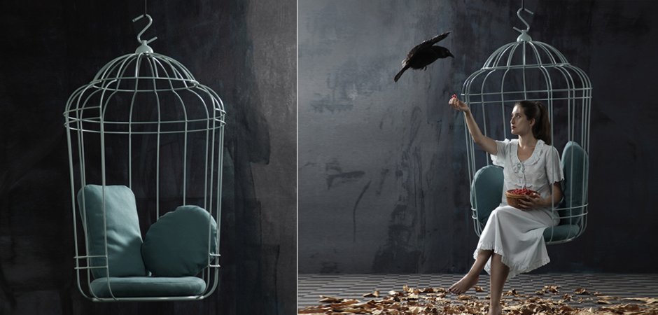 Подвесное кресло "клетка" Swing chair Cage