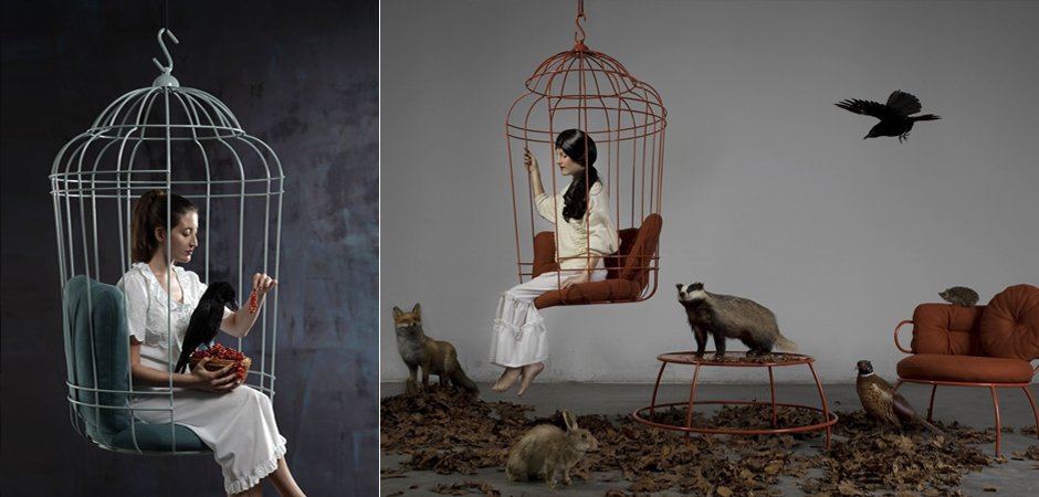 Подвесное кресло "клетка" Swing chair Cage
