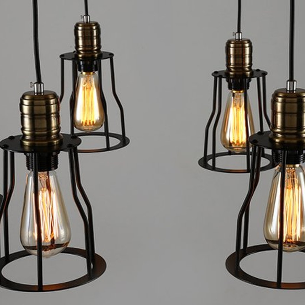 Люстра Loft Industrial 10 wire Cage Filament Pendant