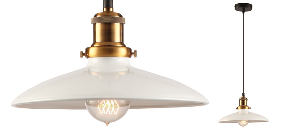 Подвесной светильник Loft Industrial White Bronze