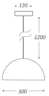 Подвесной светильник Uneven Edge Loft Pendant lamp