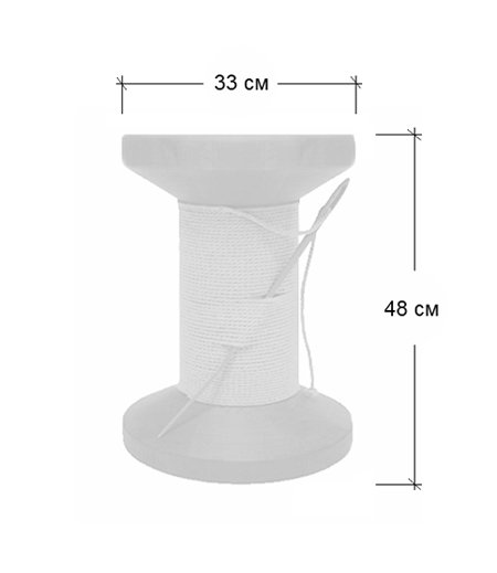 Дизайнерский табурет Thread Reel Wooden Stool