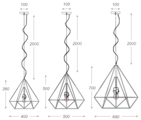 Подвесной светильник Loft Bar Nest Cone Black
