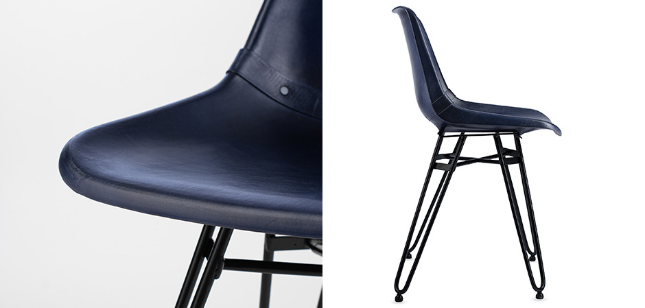 Стул Leather Schoolhouse Chair