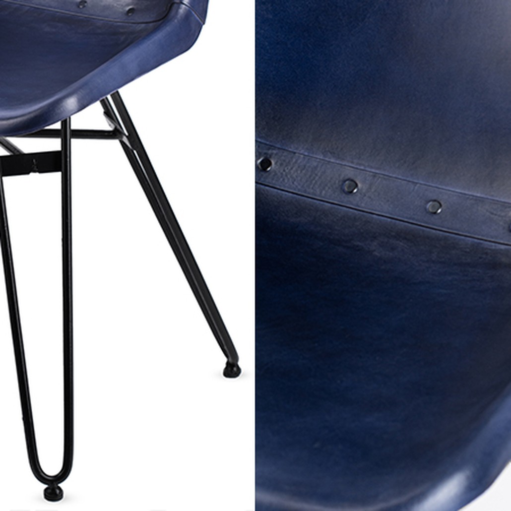 Стул Leather Schoolhouse Chair