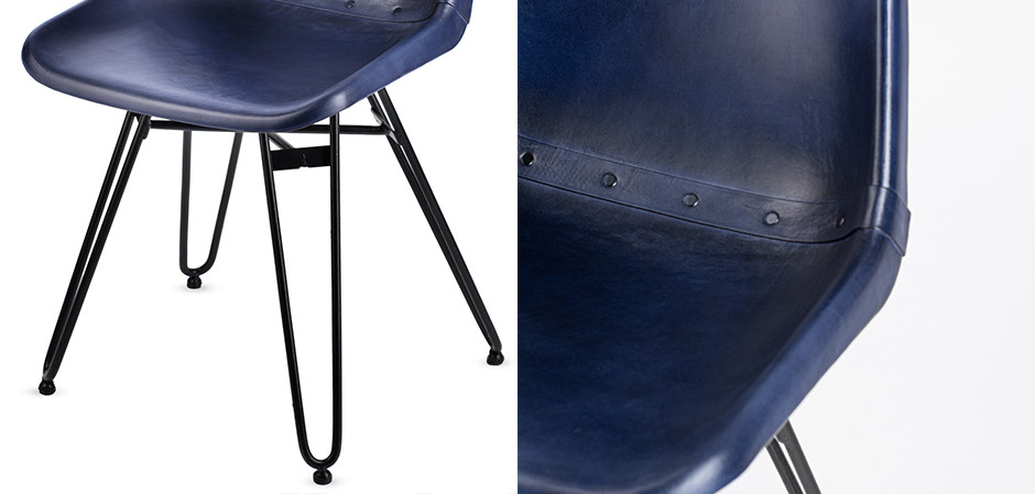 Стул Leather Schoolhouse Chair