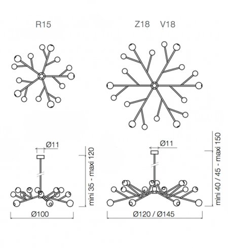 Люстра Last Night black