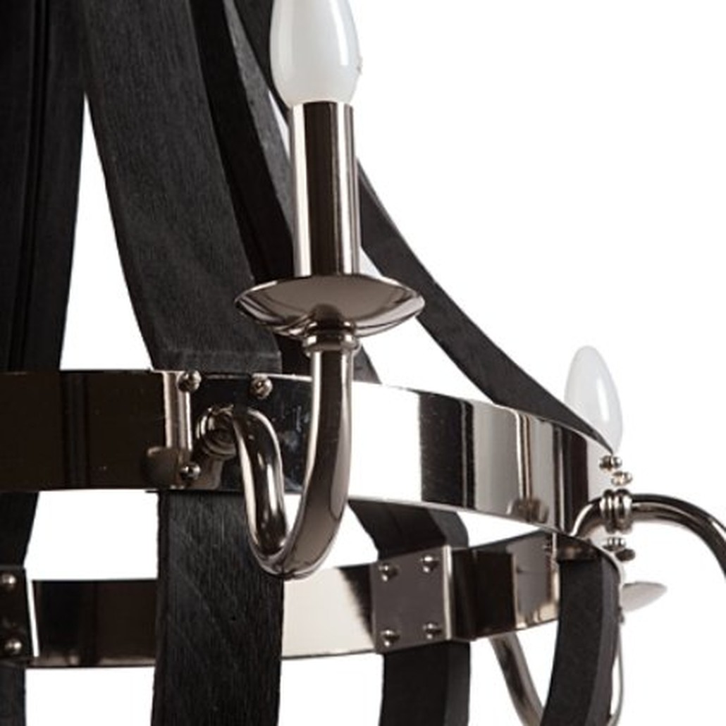 Люстра Wine Barrel chandelier Polished nickel