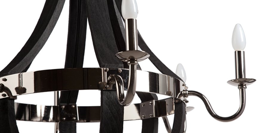 Люстра Wine Barrel chandelier Polished nickel
