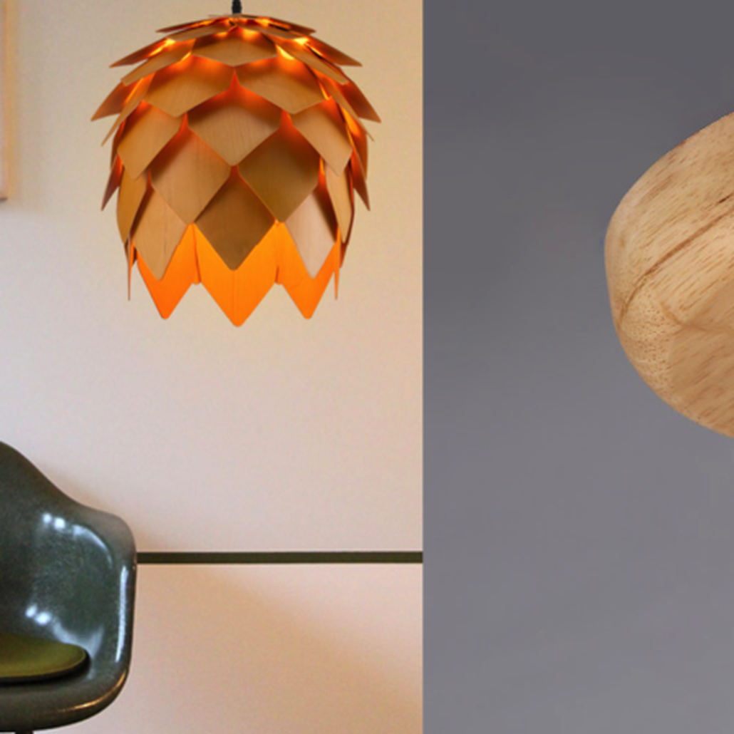 Подвесной светильник Crimea Pine Cone natural wood