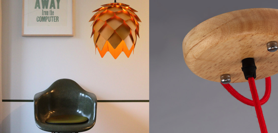 Подвесной светильник Crimea Pine Cone natural wood
