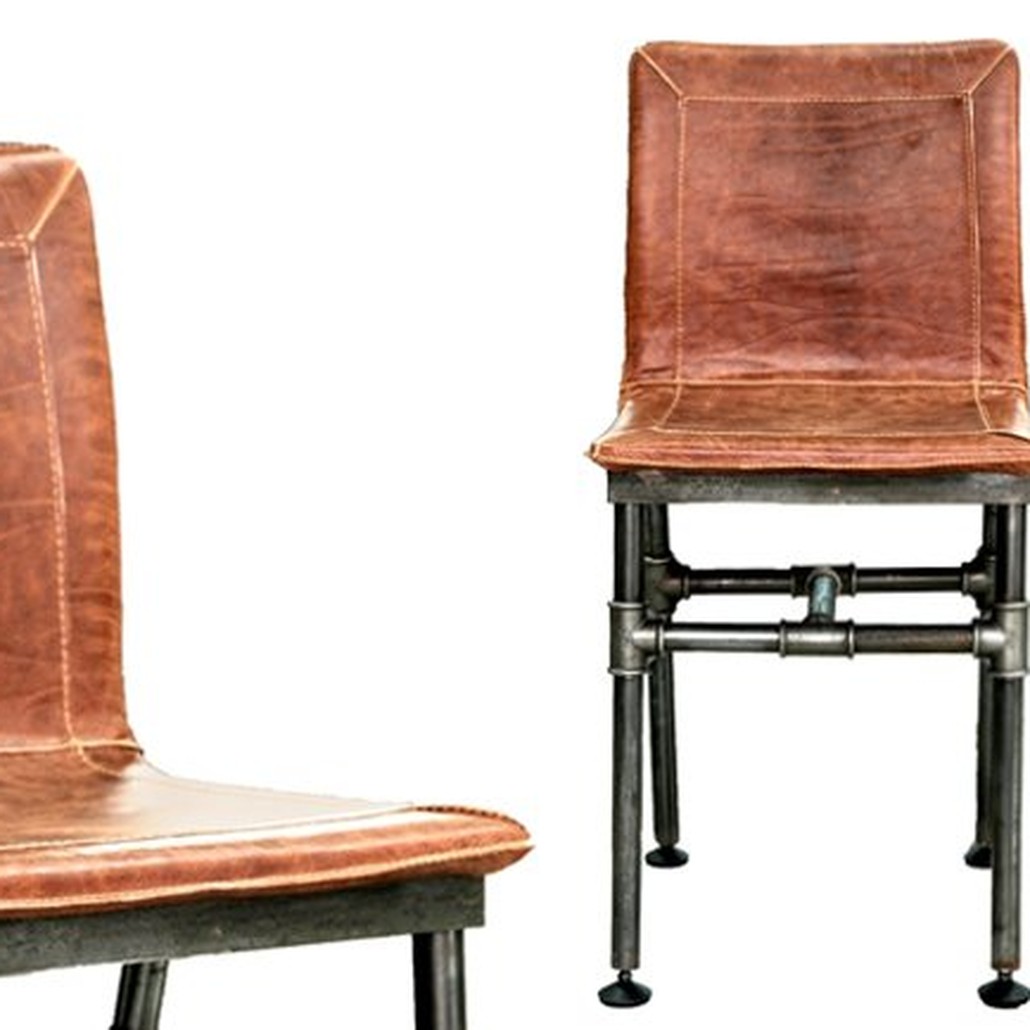 Барный стул Iron Loft Bar stool brown