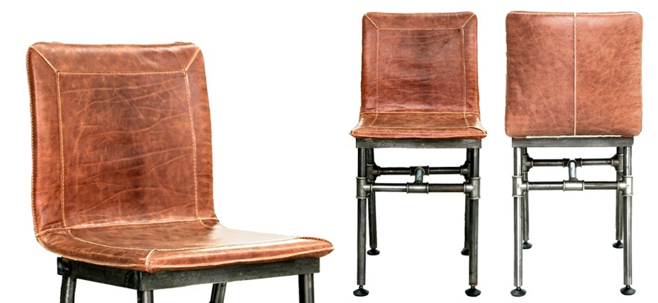 Барный стул Iron Loft Bar stool brown