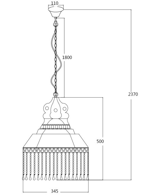 Люстра Loft Mosque Chandelier