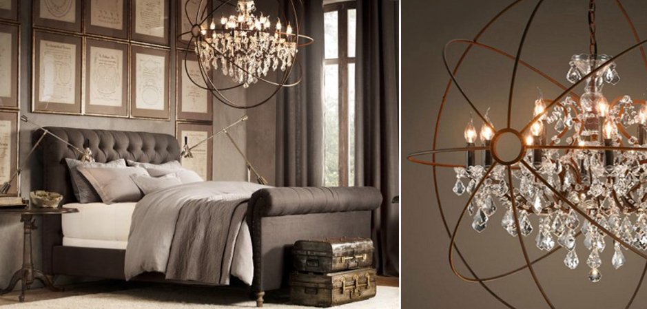 Люстра Foucault's Orb Crystal Chandelier