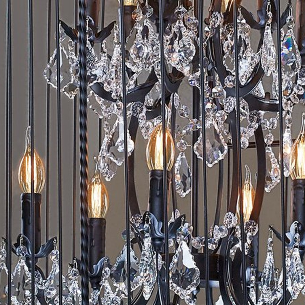 Люстра Steampunk Birdcage Chandelier 60 black