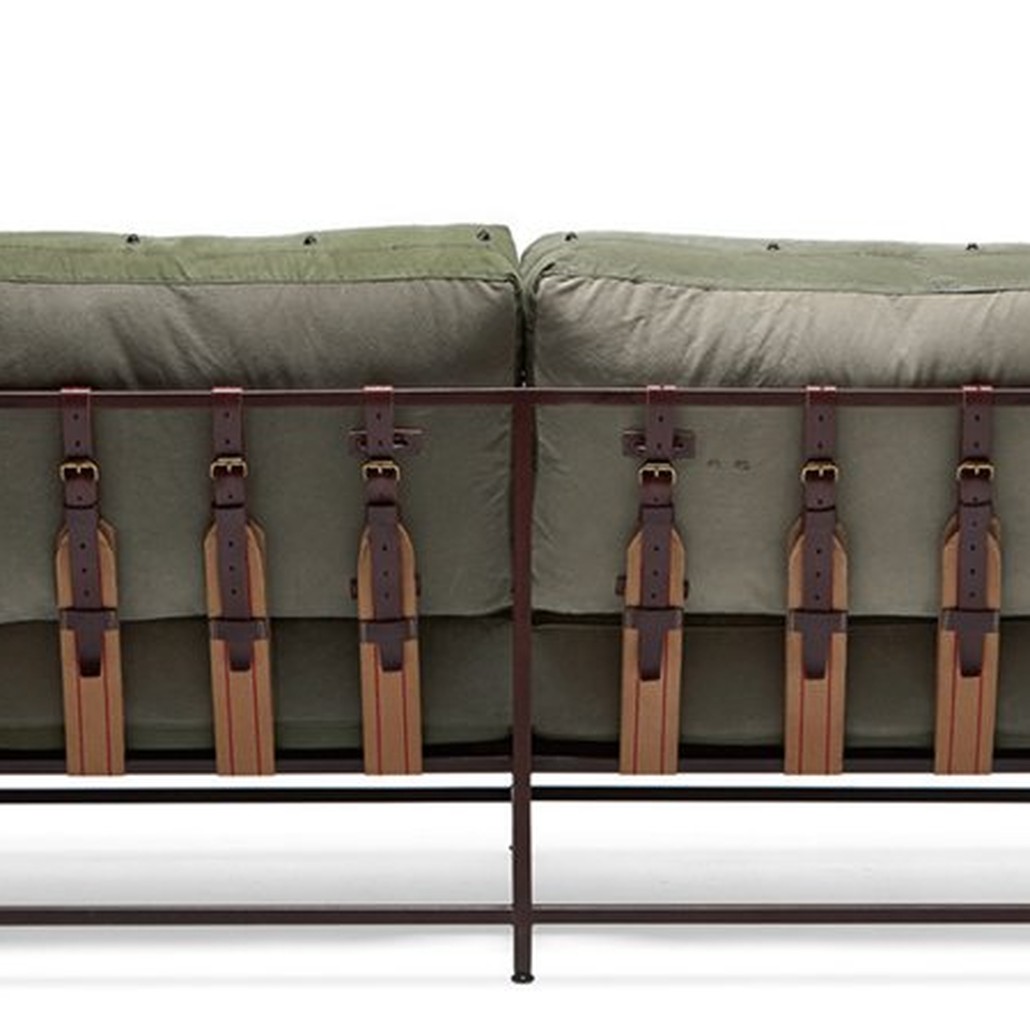 Двухместный диван Olive Military Two Seat Sofa