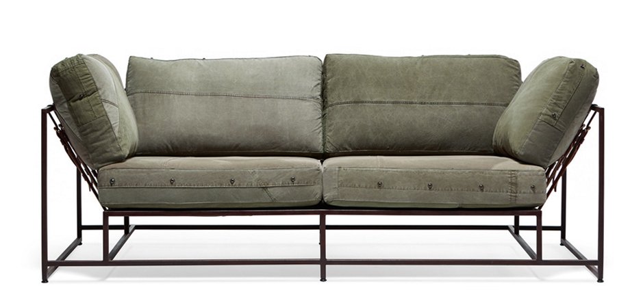 Двухместный диван Olive Military Two Seat Sofa