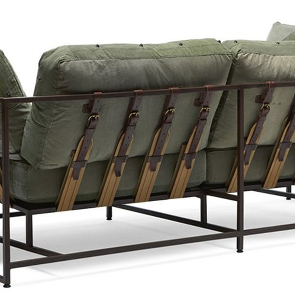 Двухместный диван Olive Military Two Seat Sofa