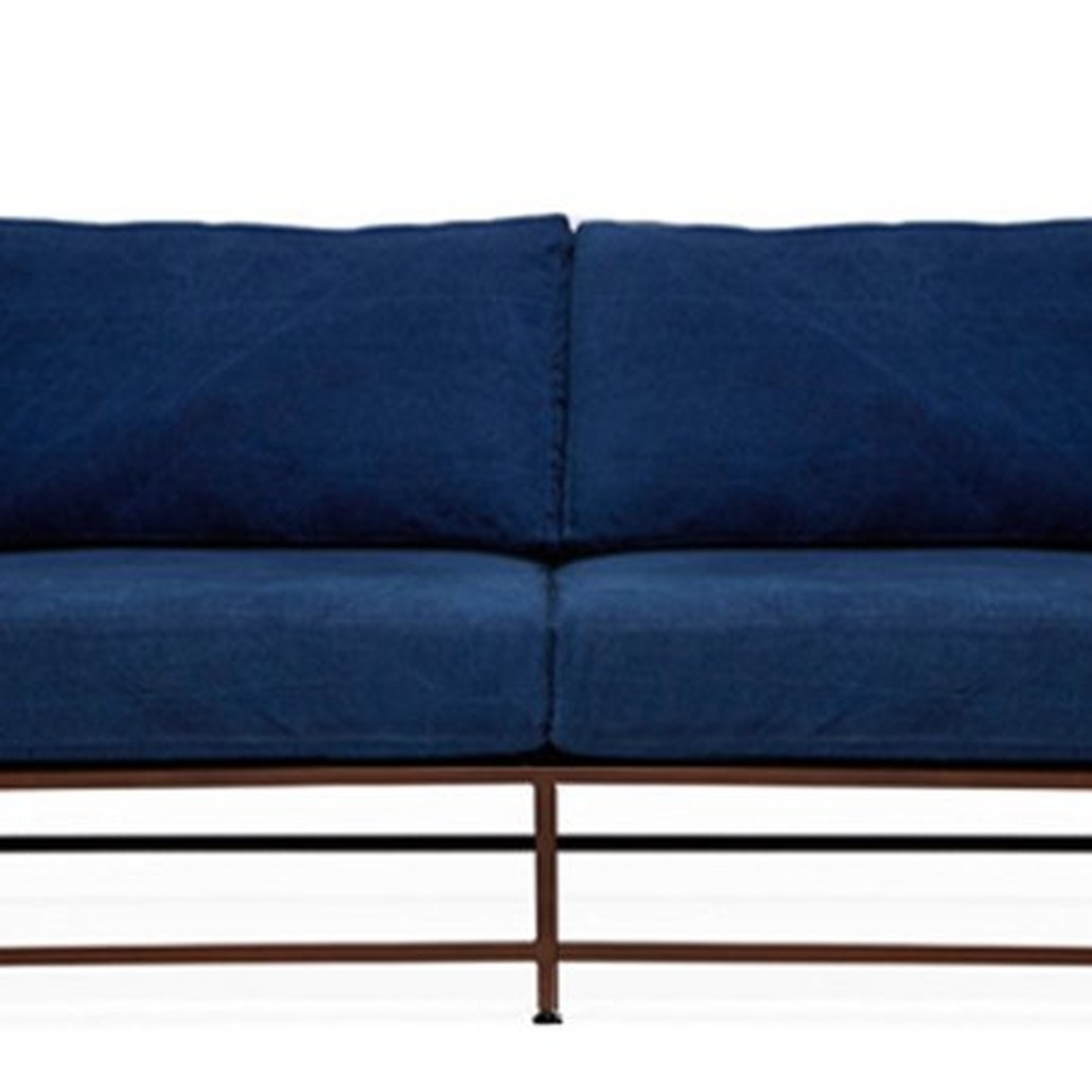 Двухместный диван Indigo Denim and copper Two Seat Sofa