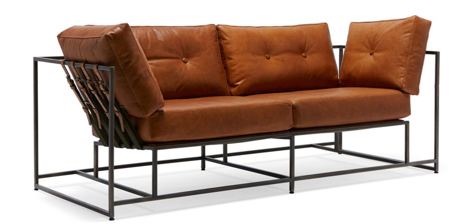 Двухместный диван Two Seat Encounter Leather Sofa