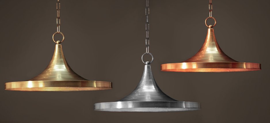 Подвесной светильник Copper Pendant Lamp Beat Light Wide