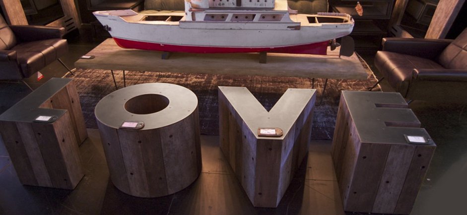 Столик Wooden Alphabet F Side Table