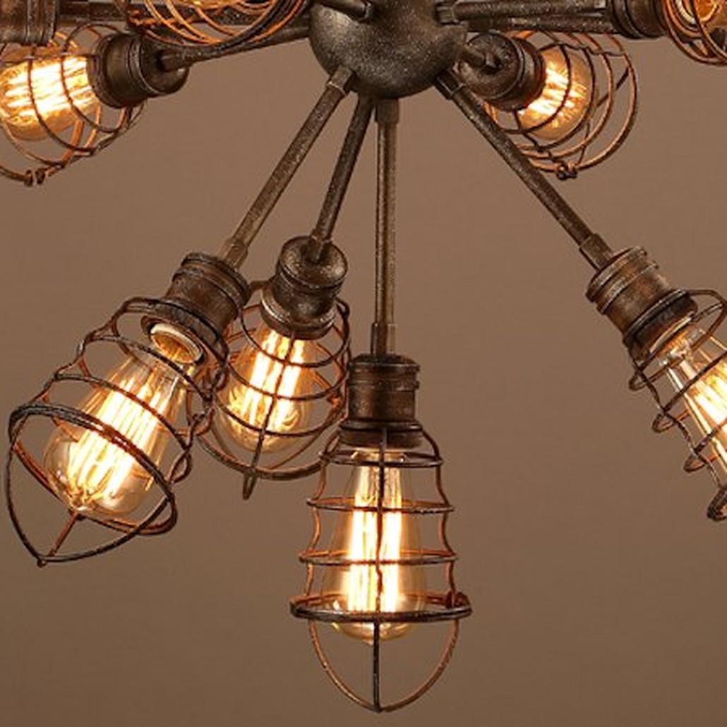 Люстра Loft Industrial Sputnik 13 Retro
