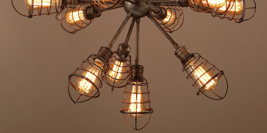 Люстра Loft Industrial Sputnik 13 Retro