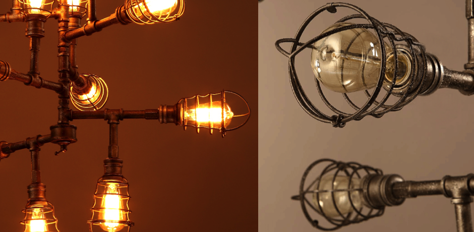 Люстра Loft Industrial Sputnik 12 Retro