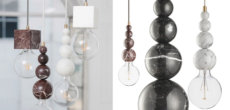 Подвесной светильник MARMOR SLIPP Nero